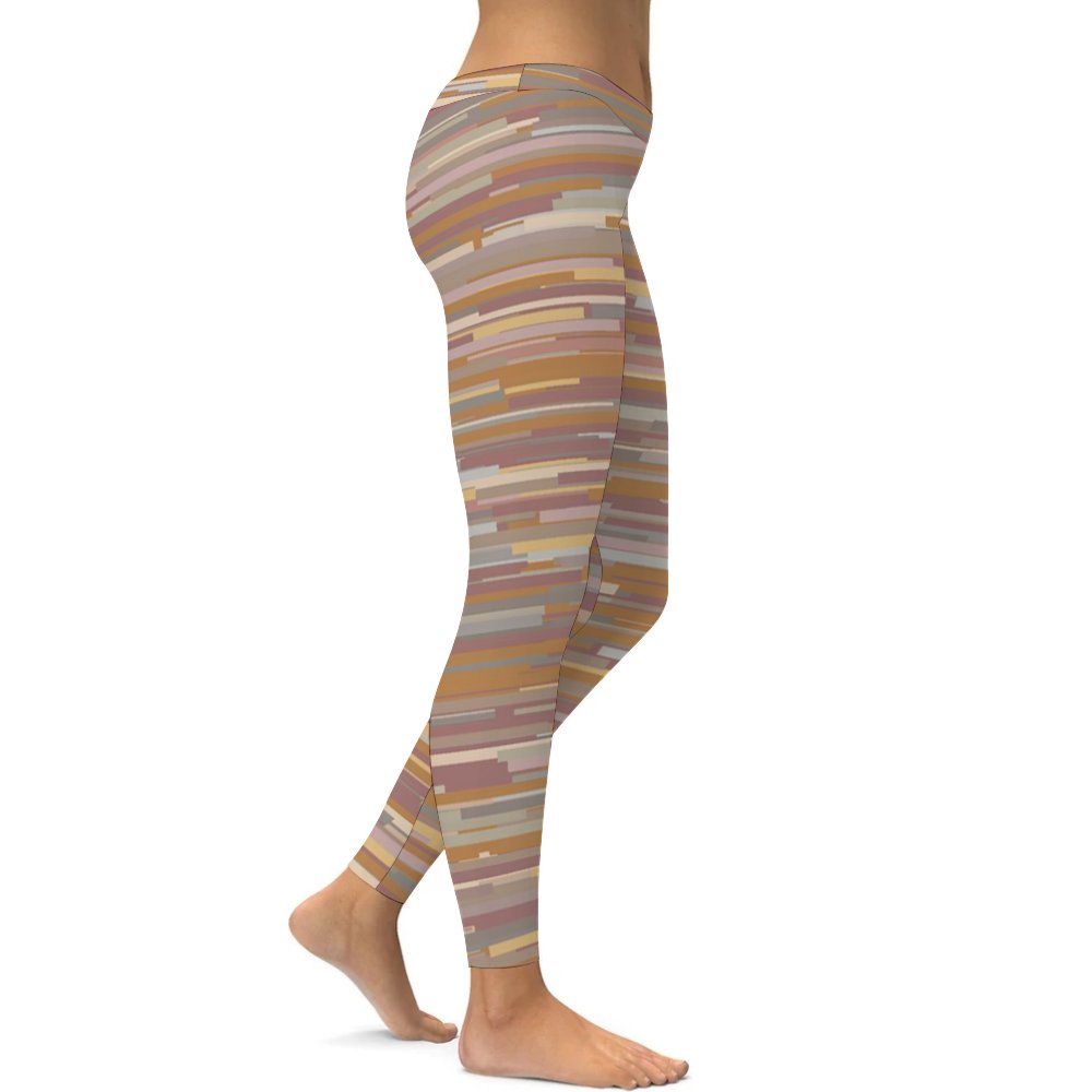 Yoga Leggings Tummy Control High Waist Stretchable Workout Pants Matte Printed