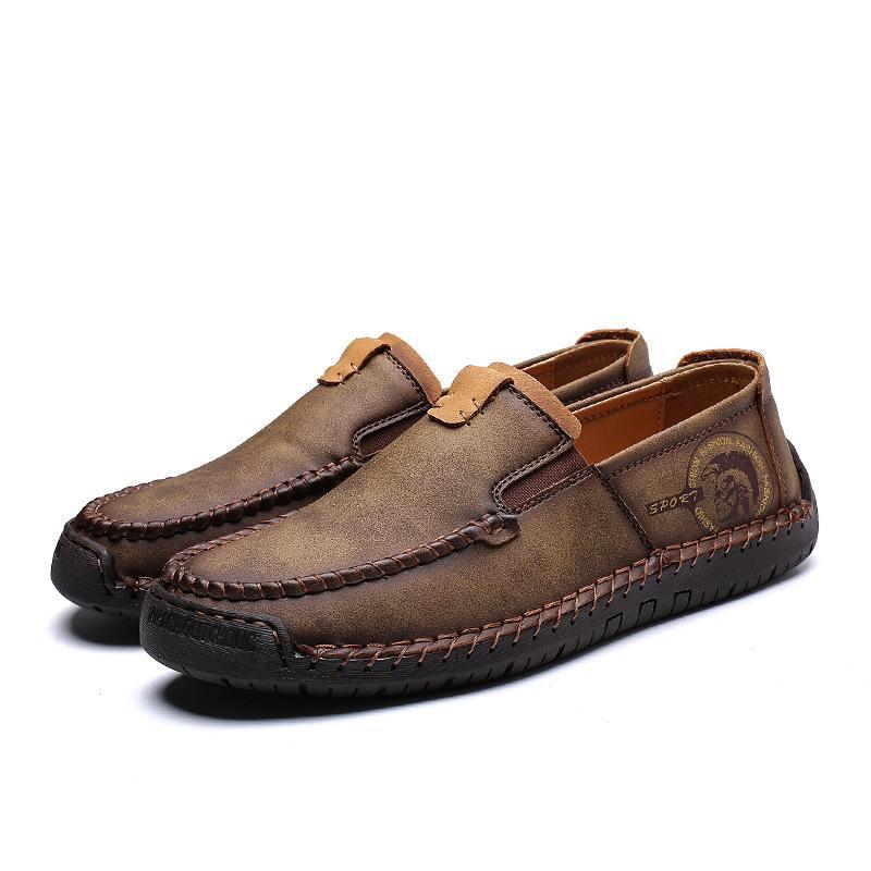 MEN OUTDOOR SLIP RESISTANT CASUAL LEATHER SHOES