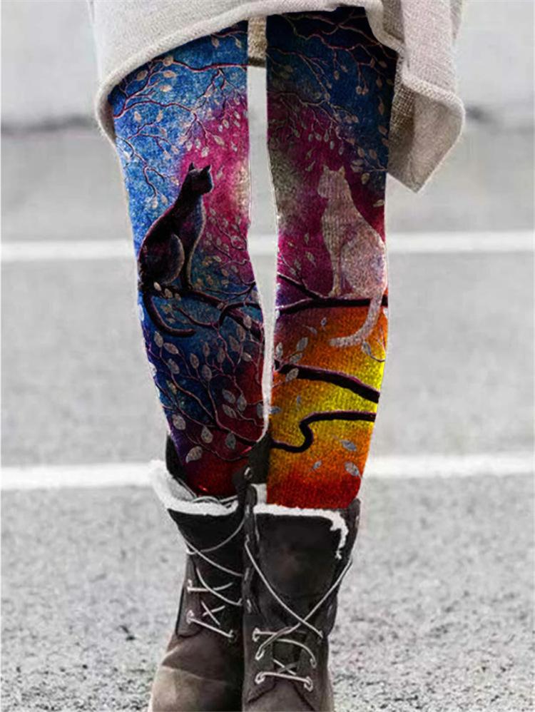 Women Floral Printed Graphic Pants