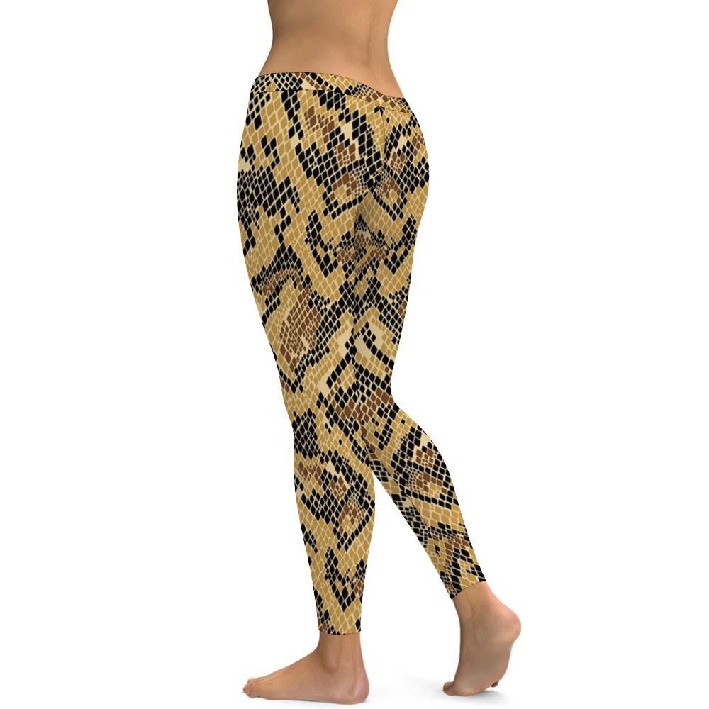 Yoga Leggings Tummy Control High Waist Stretchable Workout Pants Leopard Zebra Snake Printed
