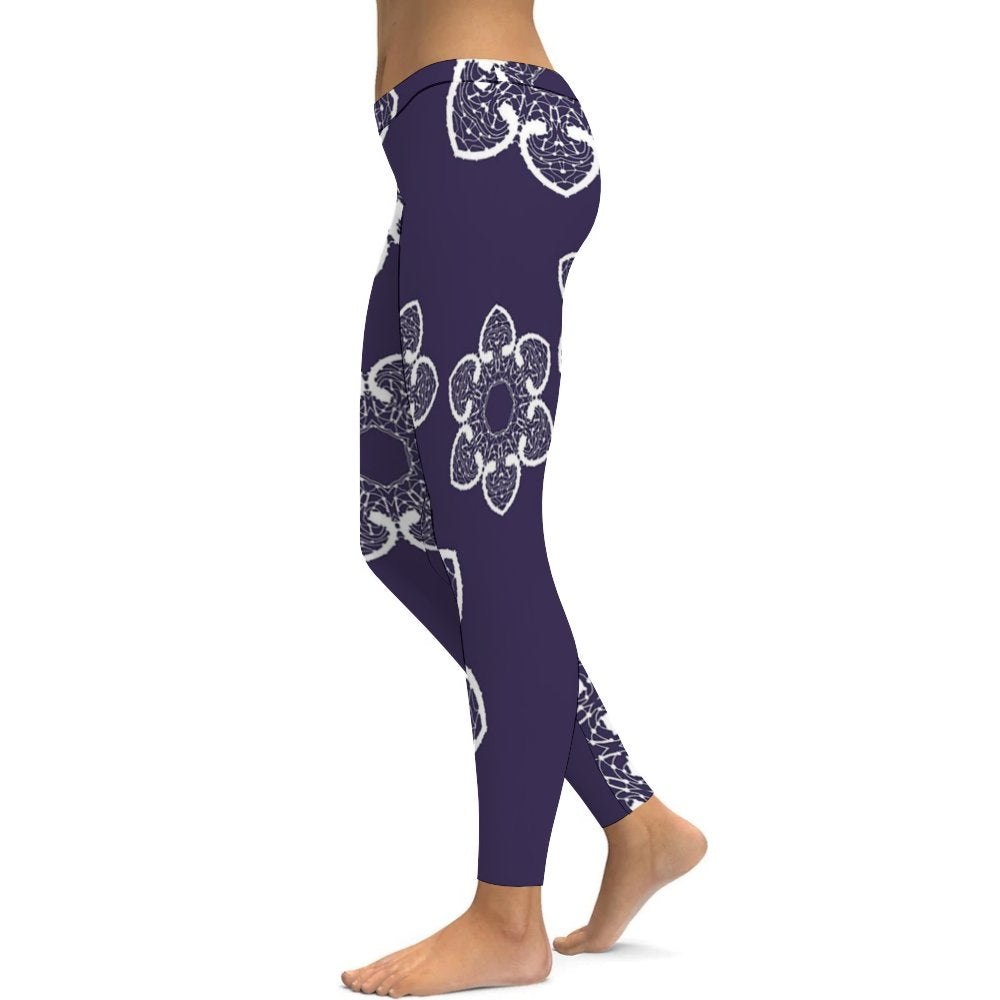 Yoga Leggings Tummy Control High Waist Stretchable Workout Pants Printed
